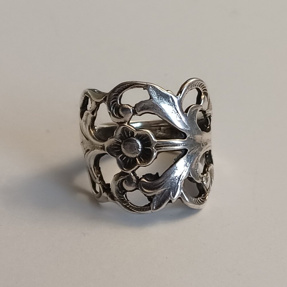 Hazel Sterling Silver Spoon Ring by Silver Spoon Jewelry